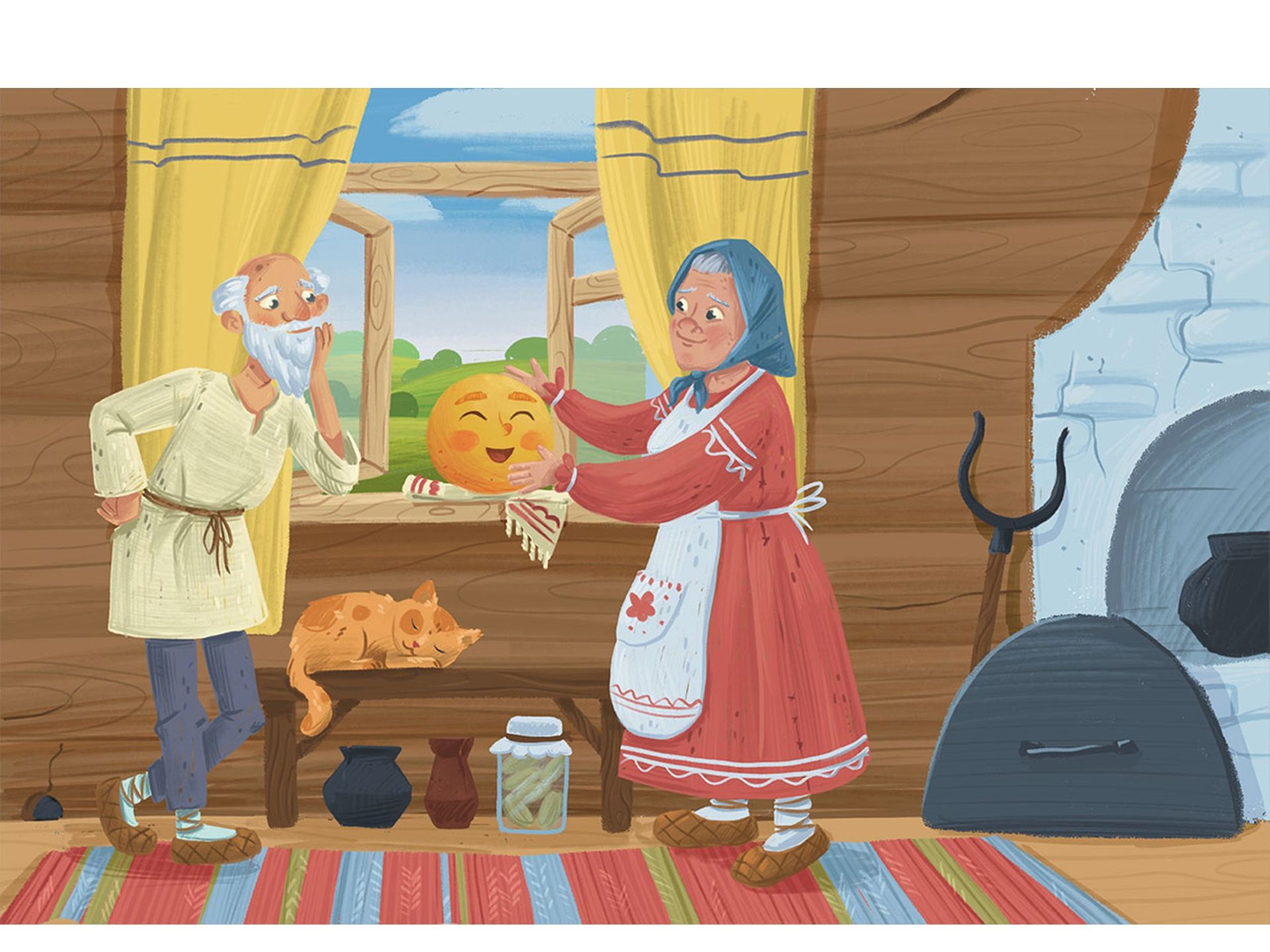 Колобок. Разработка книжных иллюстраций