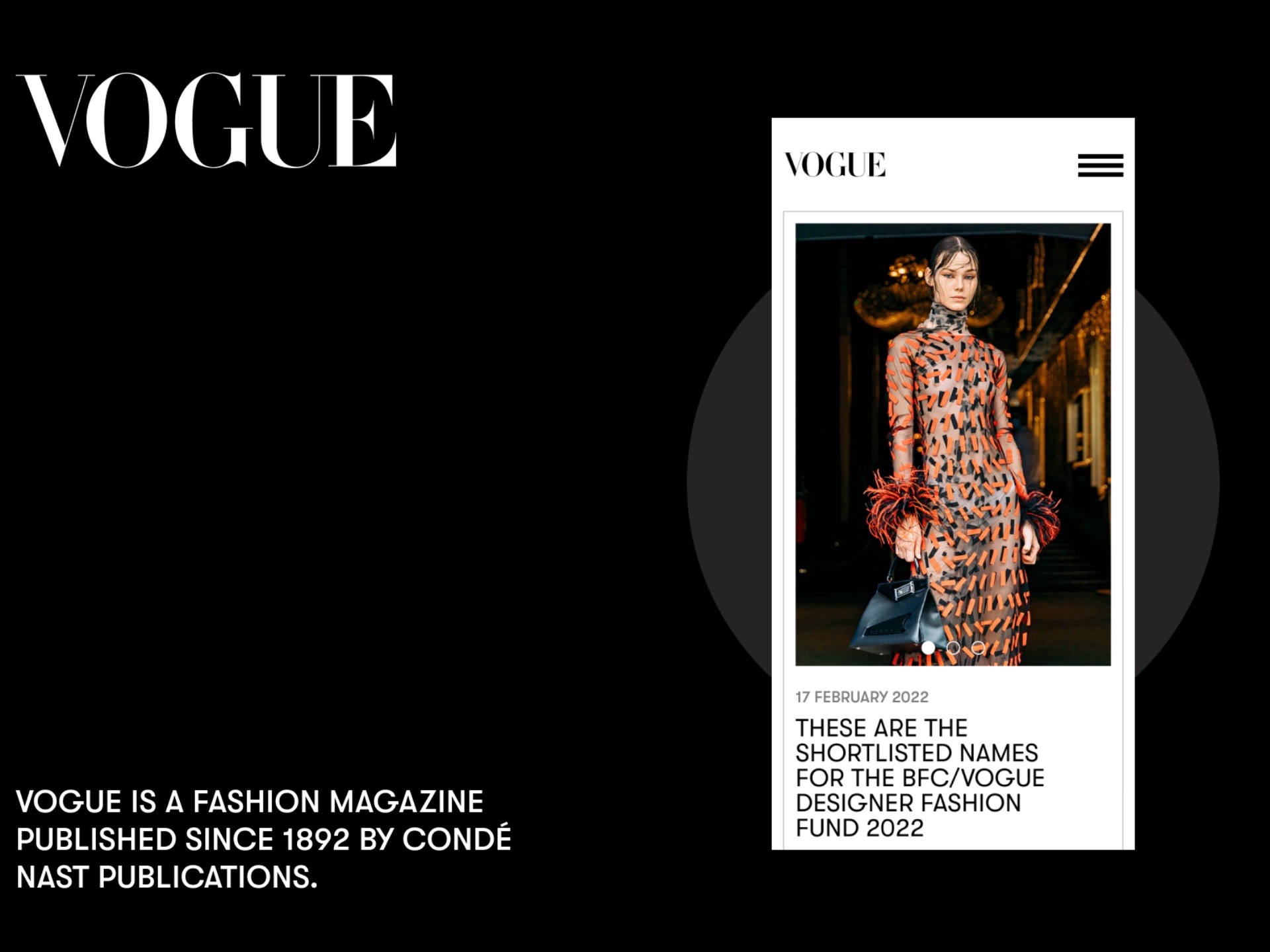 Редизайн сайта VOGUE