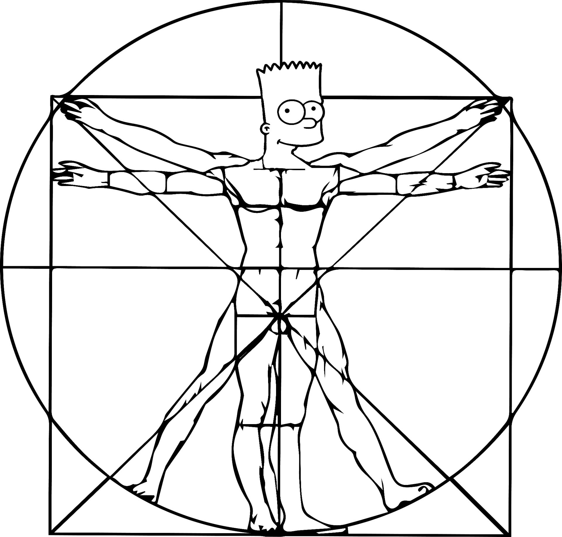 витрувианский человек - Simpson 