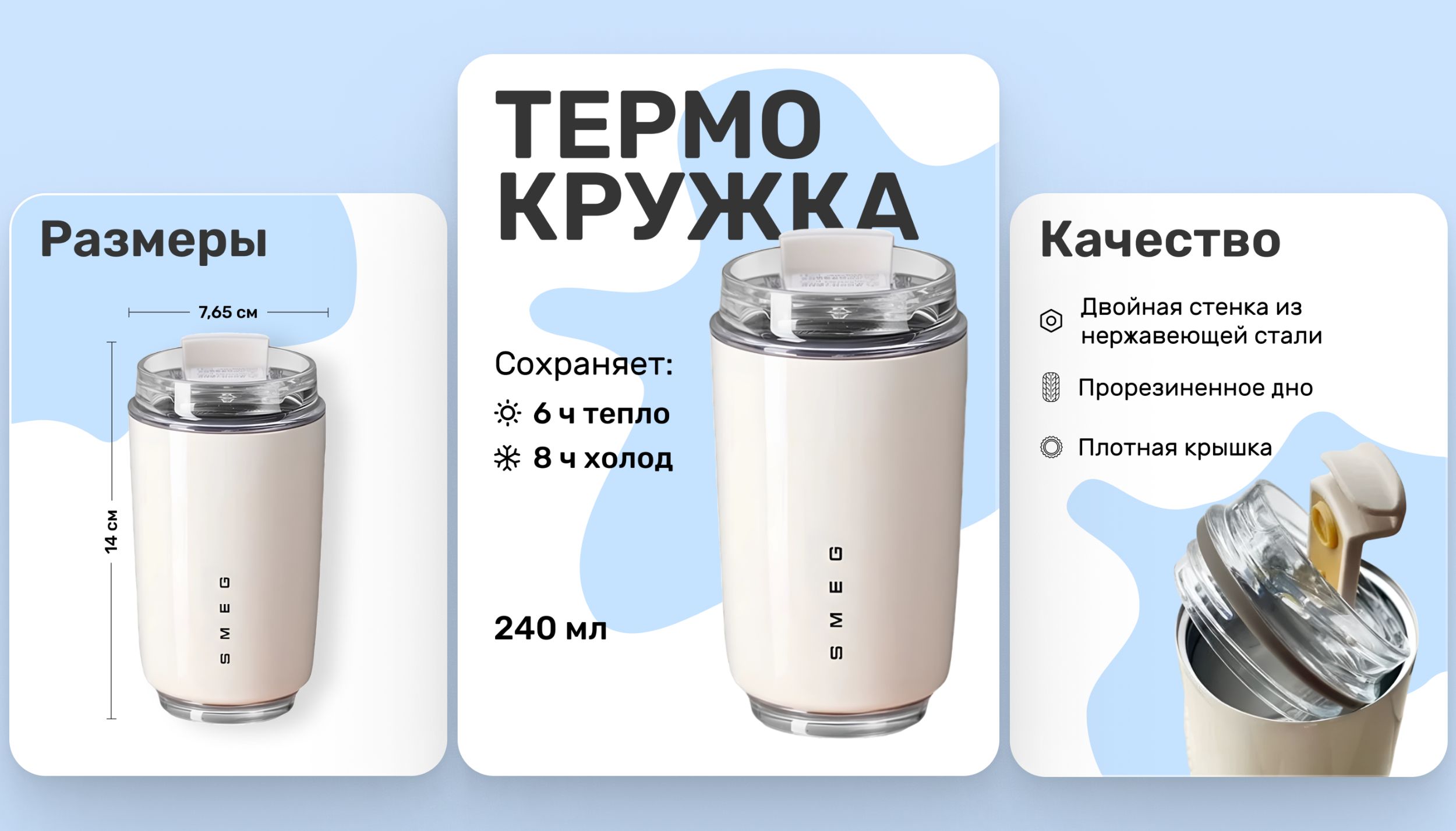 Дизайн карточки товара | Термокружка