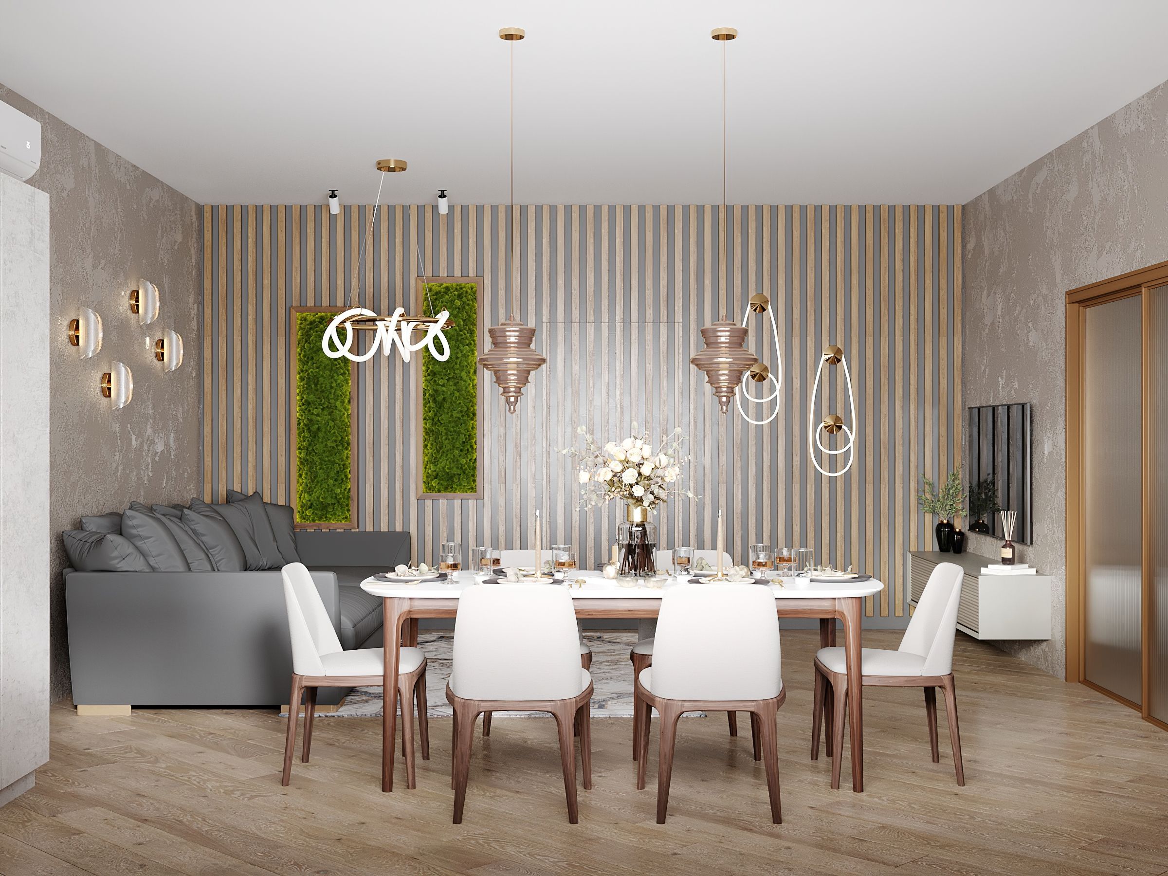 Дизайн интерьера гостевого дома New-Loft-Style г. Ростов-на-Дону S=35м.кв. — фото 2