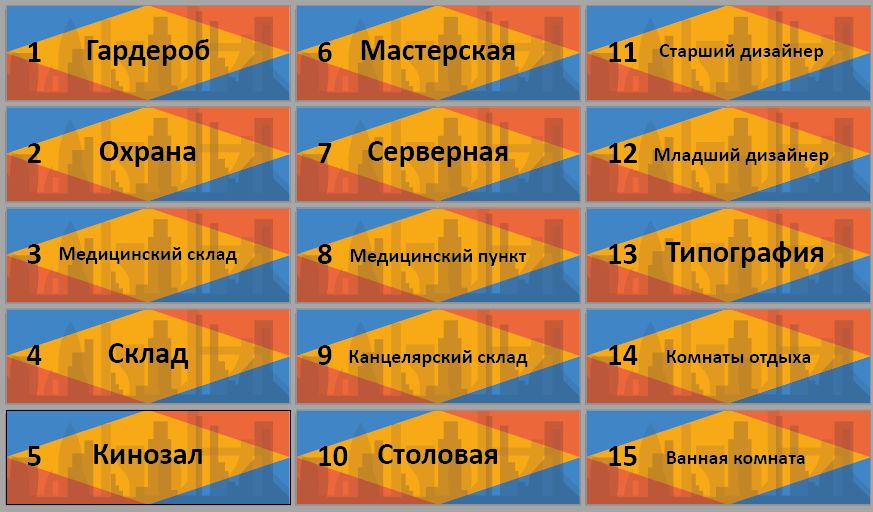 Дверные таблички BrickLand