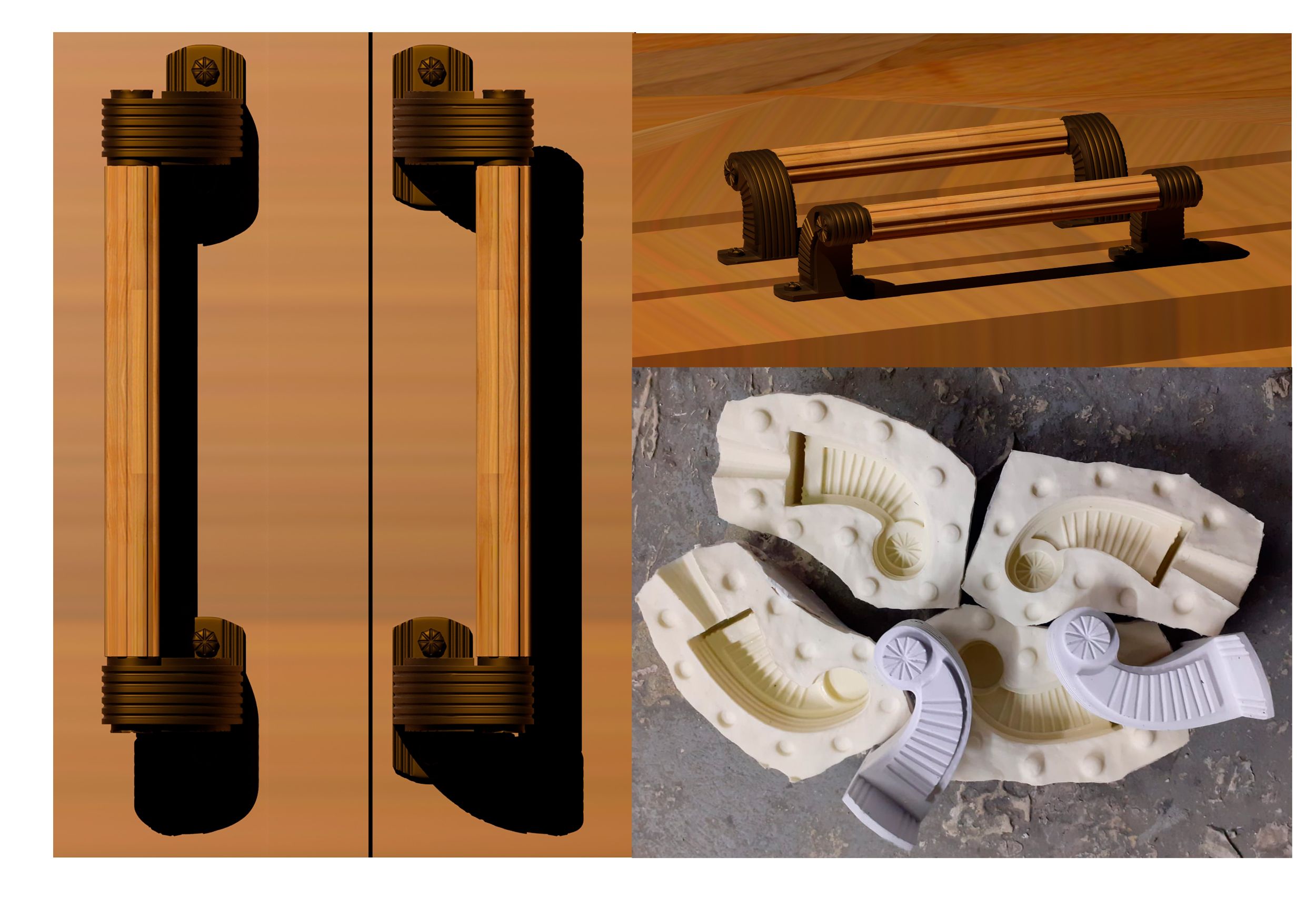 3D-моделирование дверной скобы