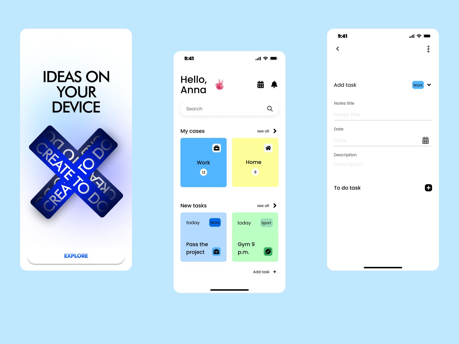 Notes To Do List app