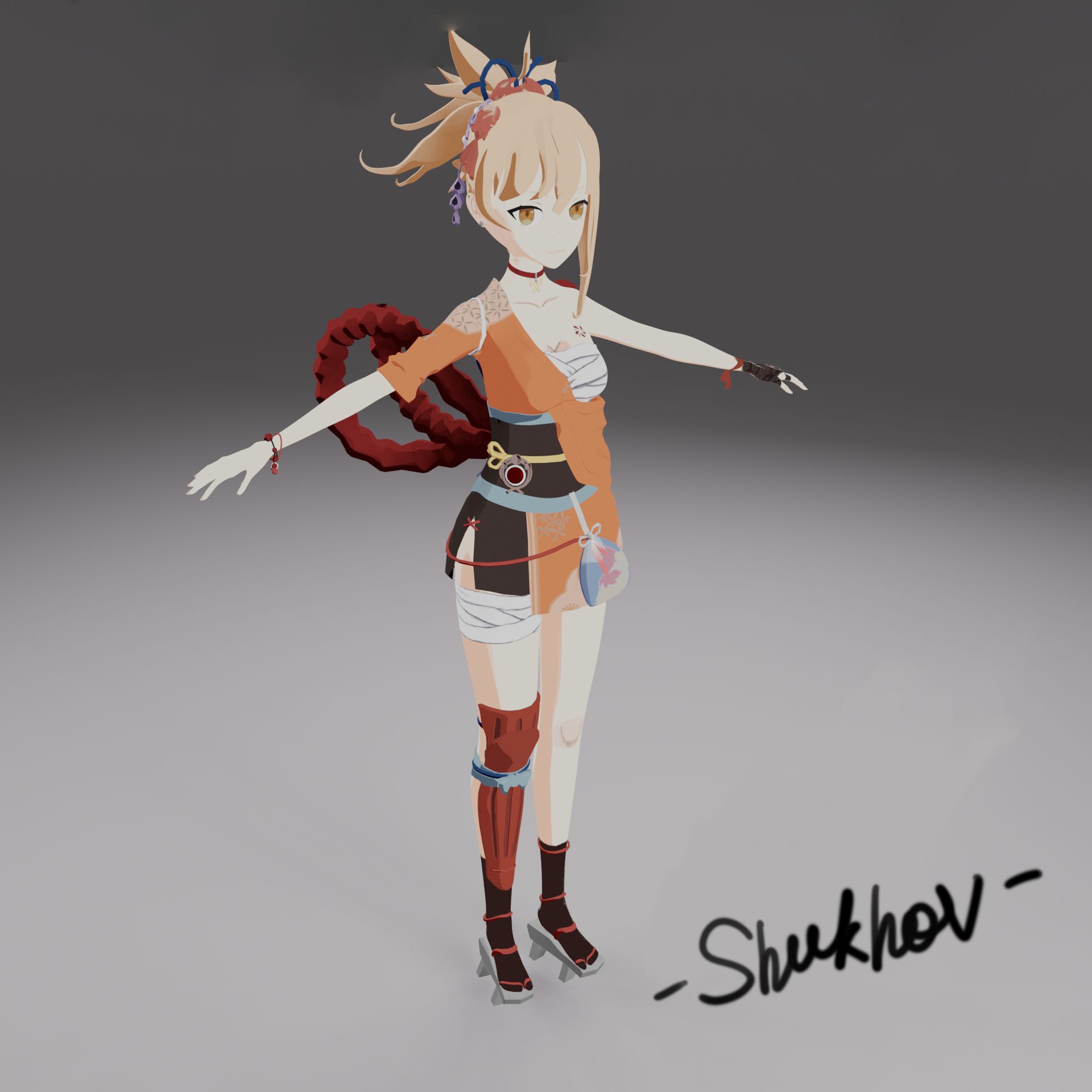 Персонаж в Blender 3D