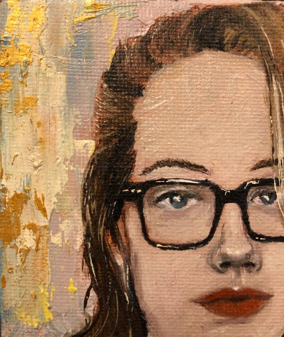 Stranger/14x10 canvas on cardboard,oil (2023)