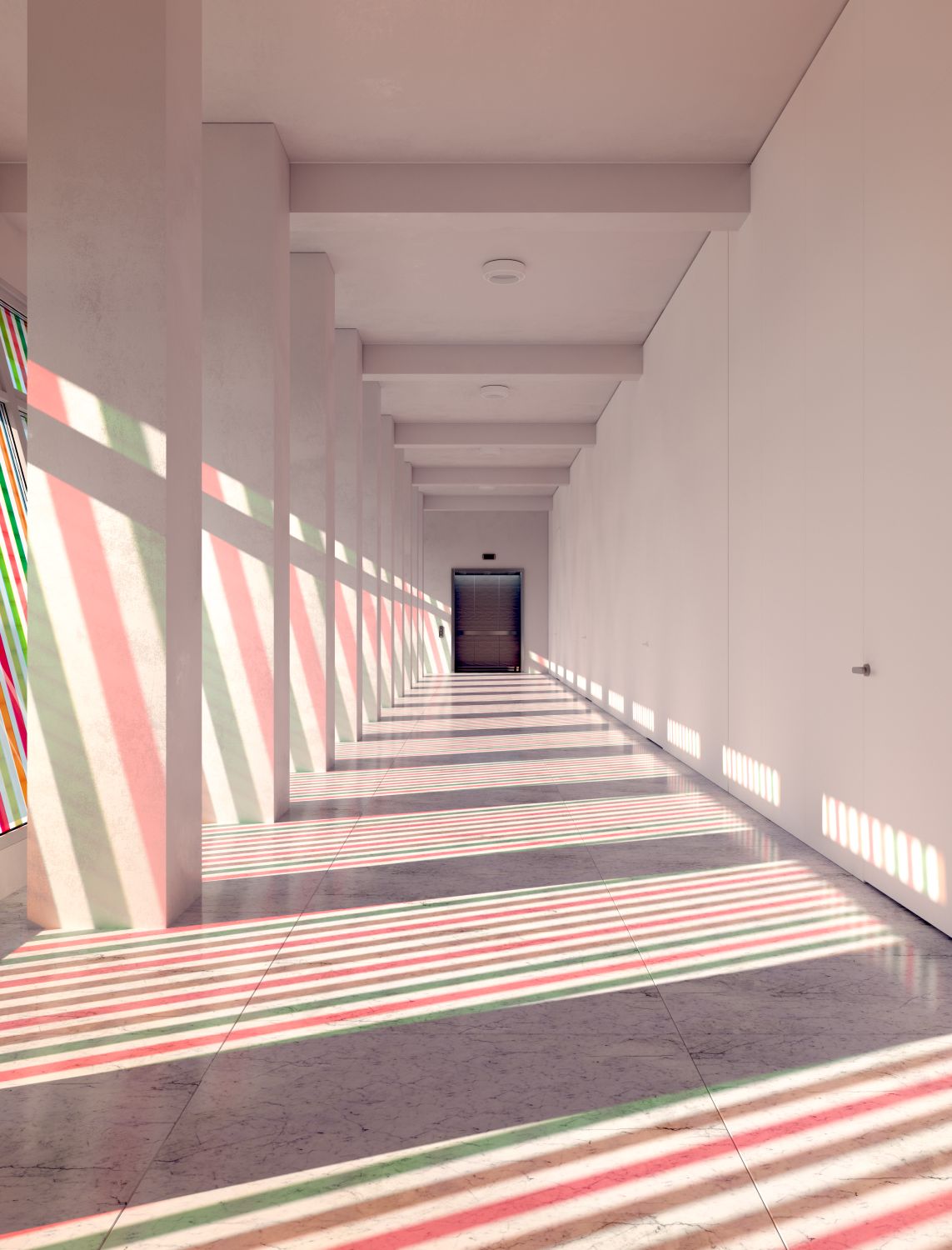 Визуализация и анимация холла 3ds max, v-ray