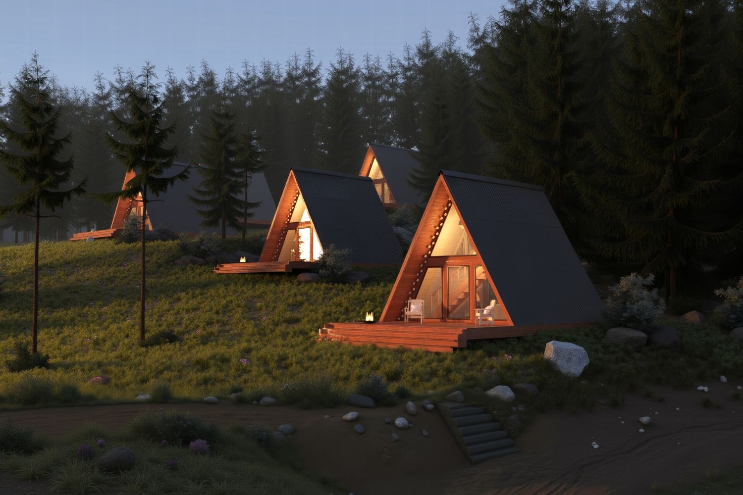 Визуализация Глэмпинга 3ds max, v-ray, AI