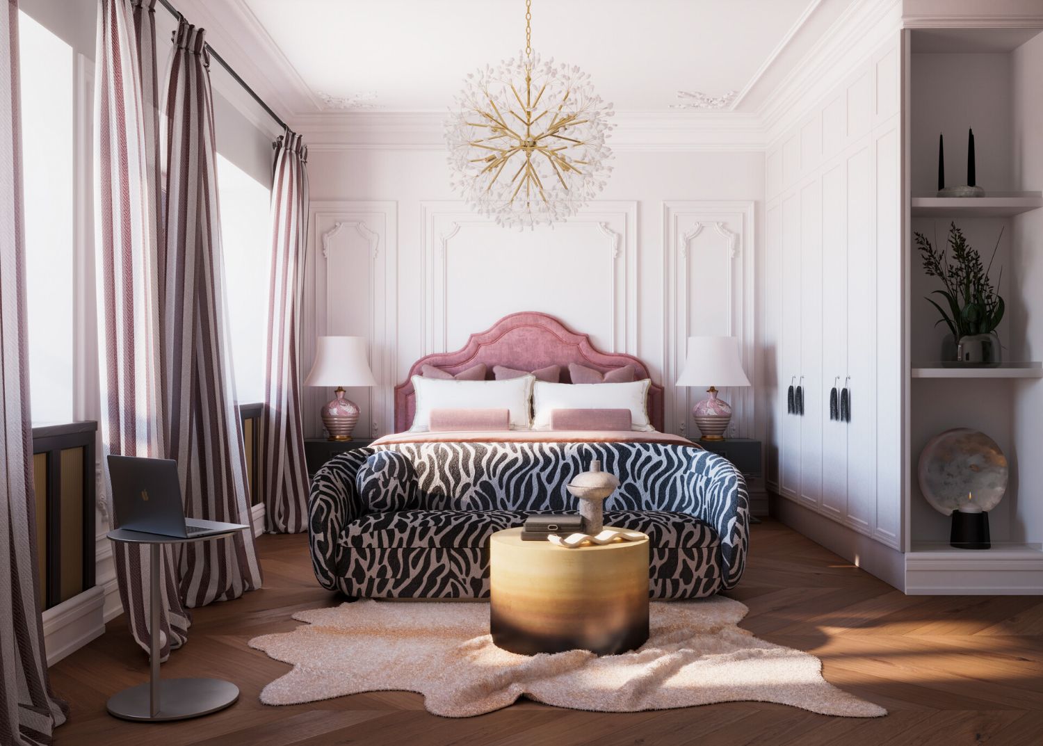 Визуализация квартиры 35 кв.м для девушки 3ds max, v-ray