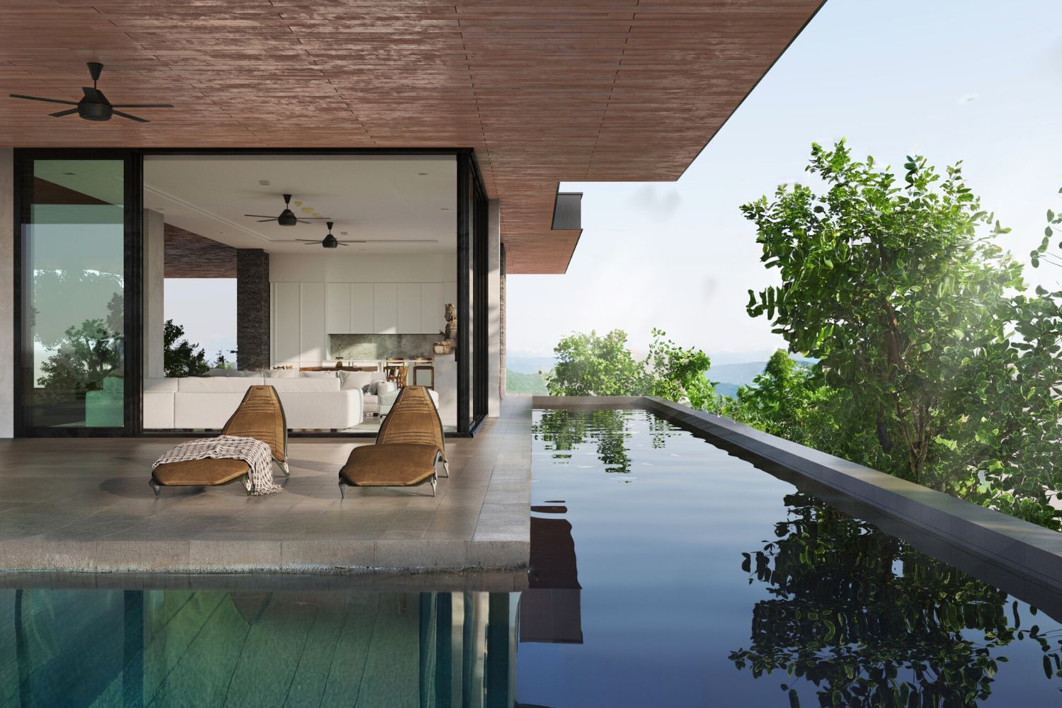 Визуализация виллы в Тайланде 3ds max, v-ray