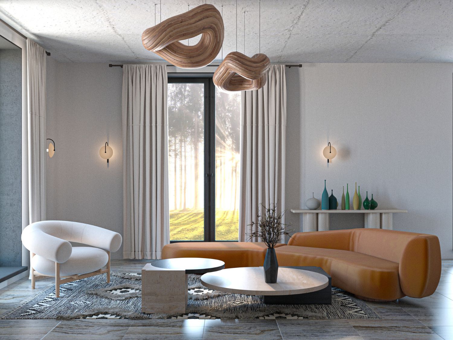 Визуализация апартаментов 100кв.м. 3ds max, v-ray
