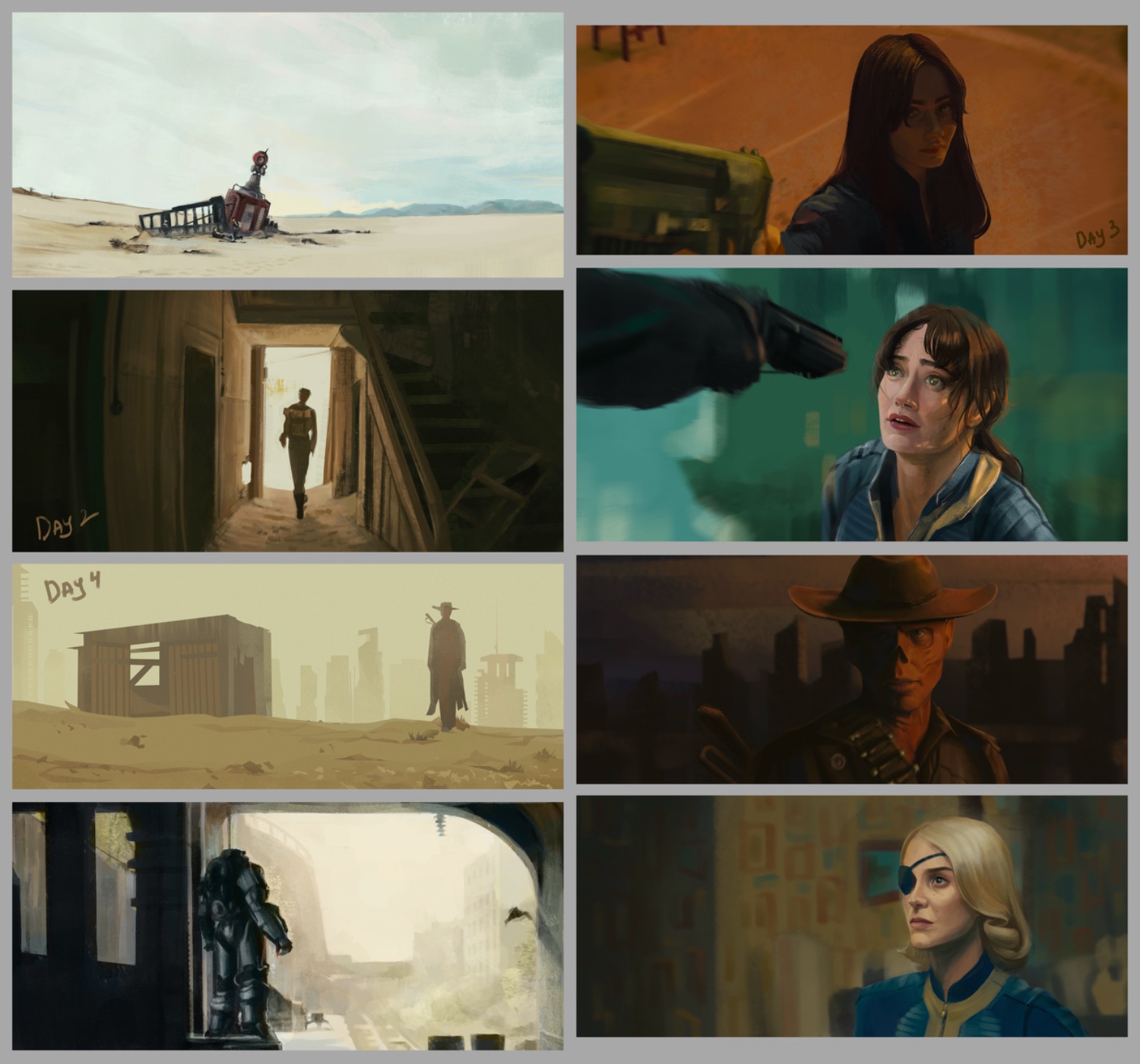 Серия копий по скринкапсам из сериала «Fallout»