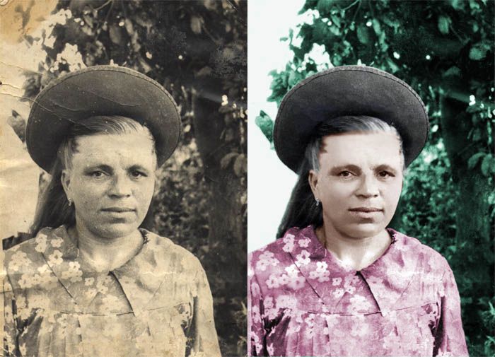 Ретушь старой фотографии