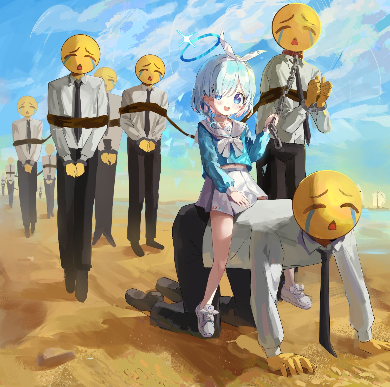 Серия работ по игре Blue Archive