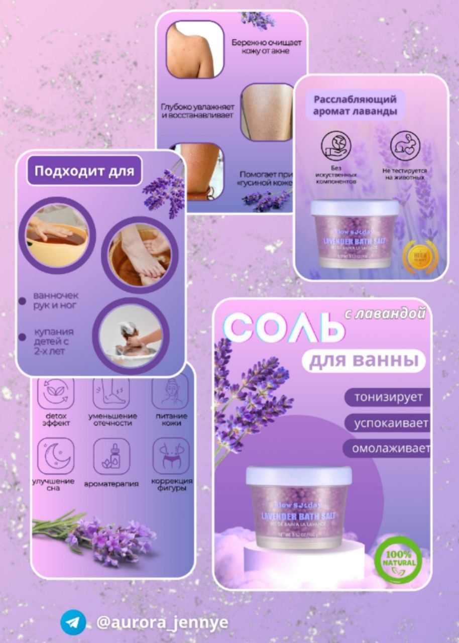 Инфографика | Соль для ванны