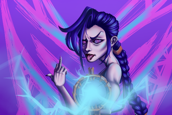 Фан-арт Jinx из сериала Arcane