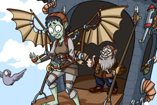 Коллекция иллюстраций для карточной игры Kickstarter