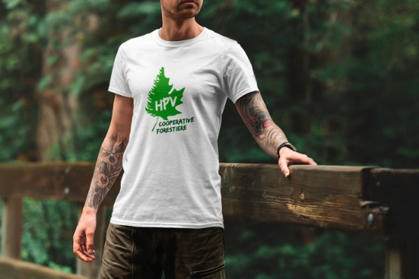 Логотип для канадского лесничества HPV / haut plan vert /