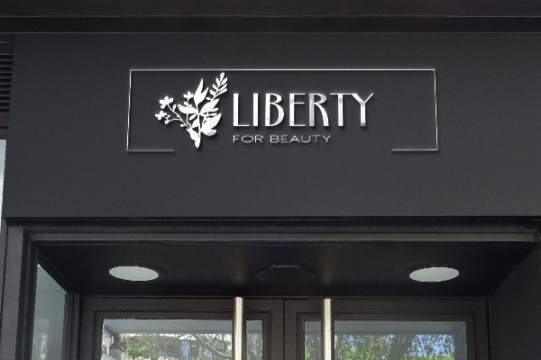 Пример разработки логотипа для студии красоты и линии уходовой косметики LIBERTY