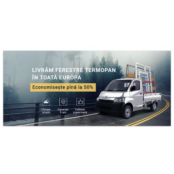 Advertising web banner pvc windows delivery