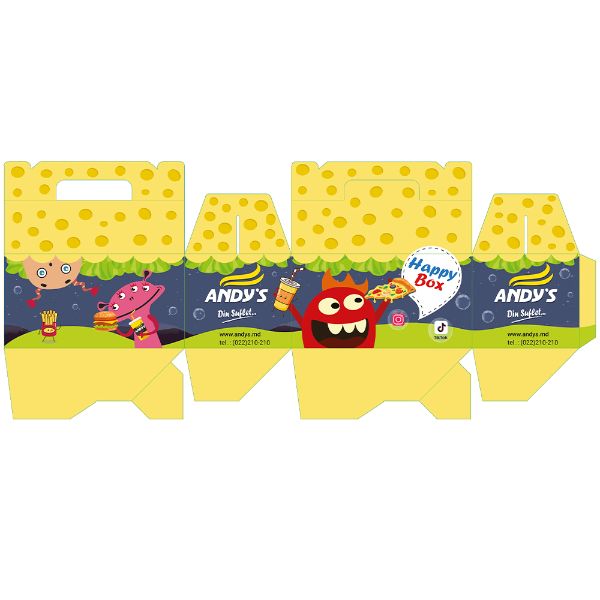 Упаковка для детского набора Happy Box meal