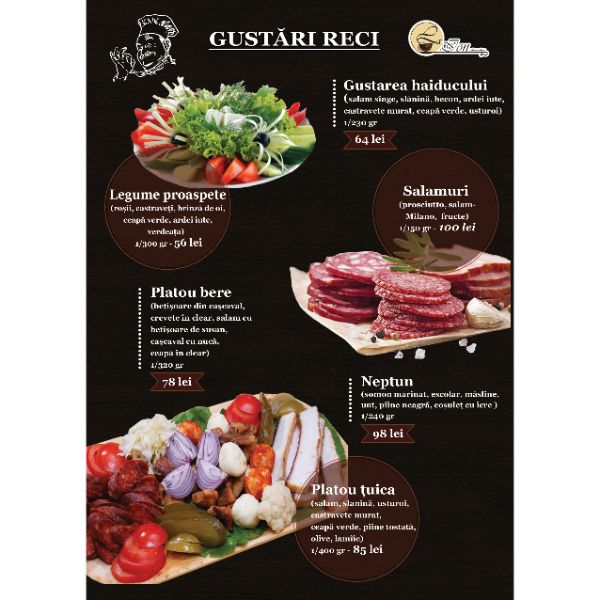 menu for restaurant La Ion