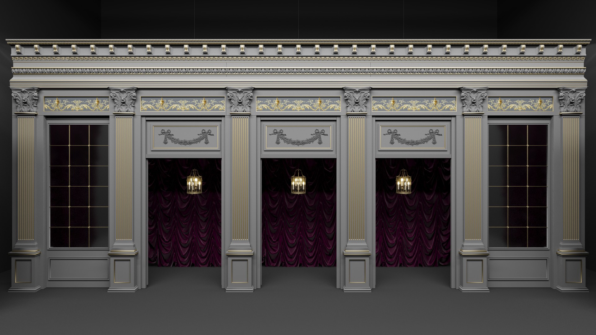 Декорации к спектаклю "Евгений Онегин"