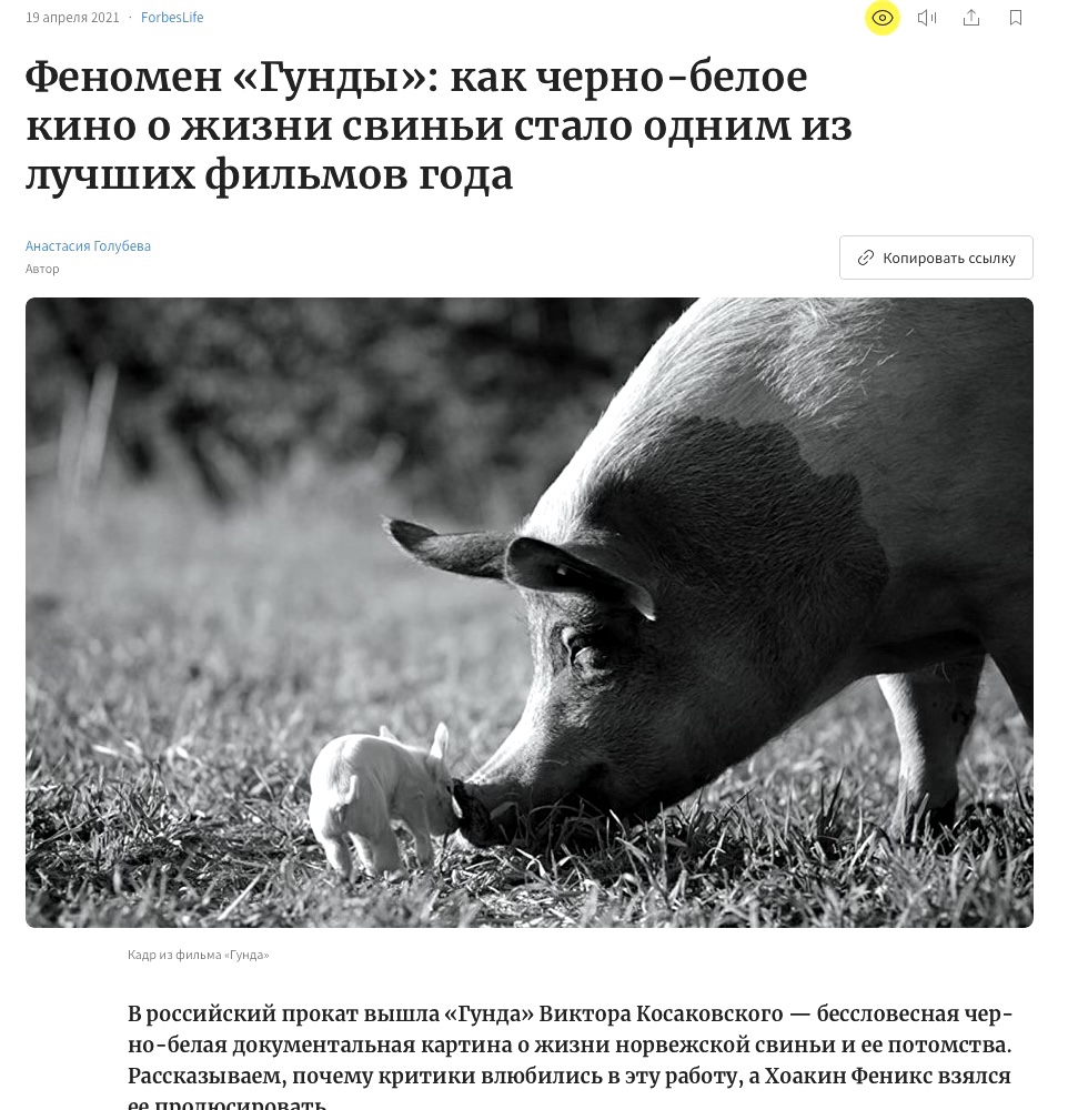 Рецензия на фильм «Гунда»