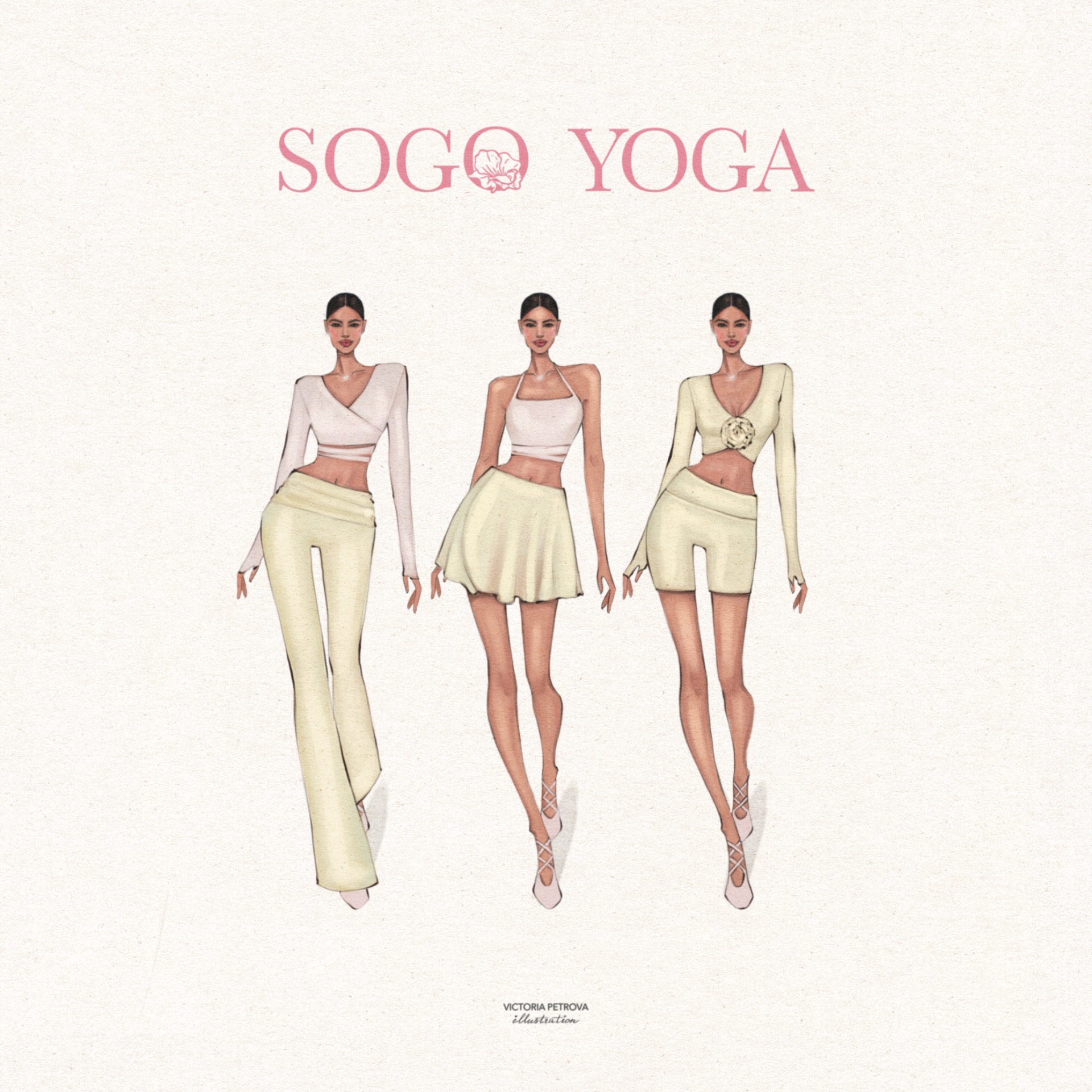 Фешн-иллюстрация для спортивного бренда Sogo Yoga
