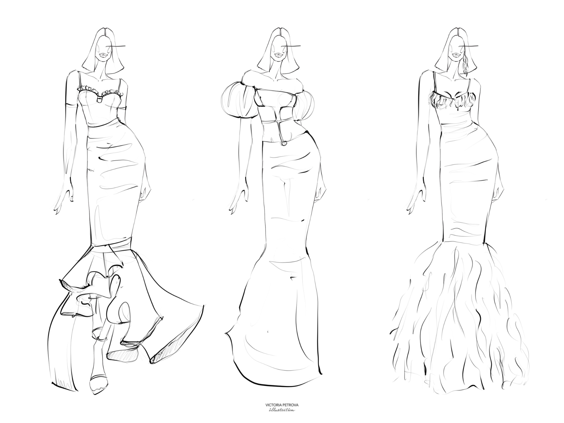 Эскизы одежды