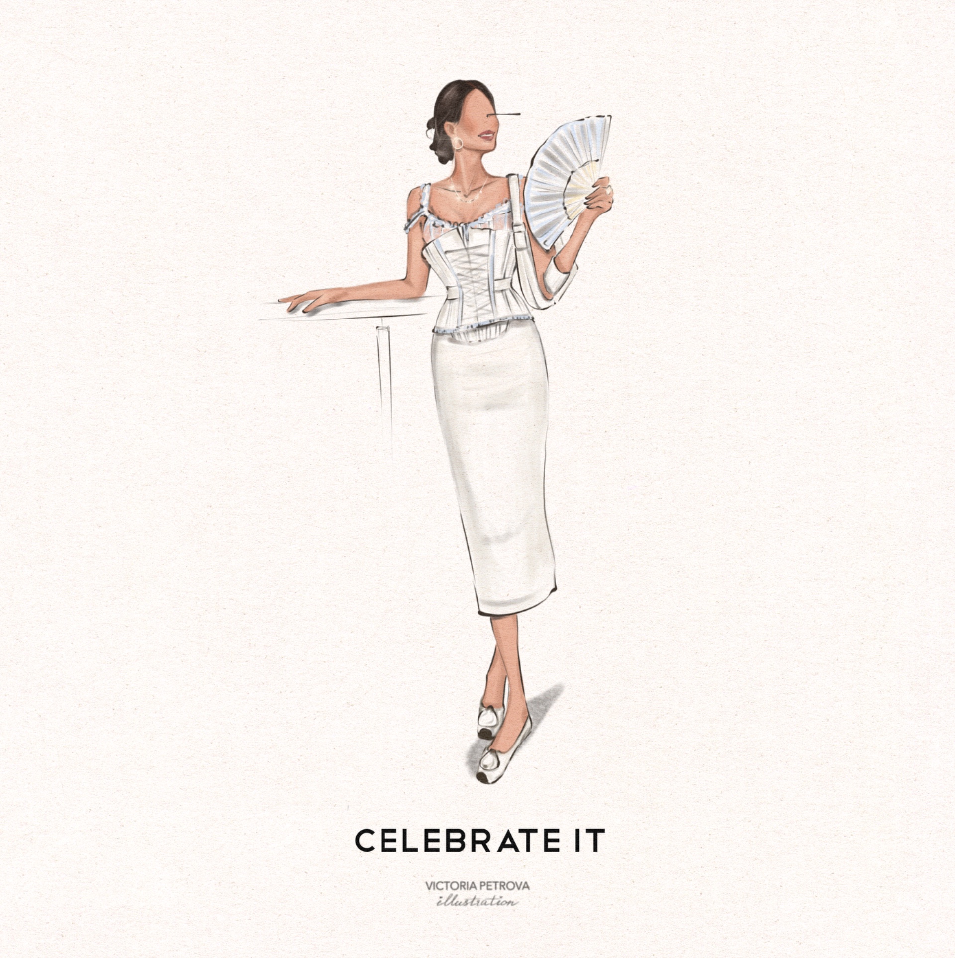 Фешн-иллюстрация с девичника CELEBRATE IT