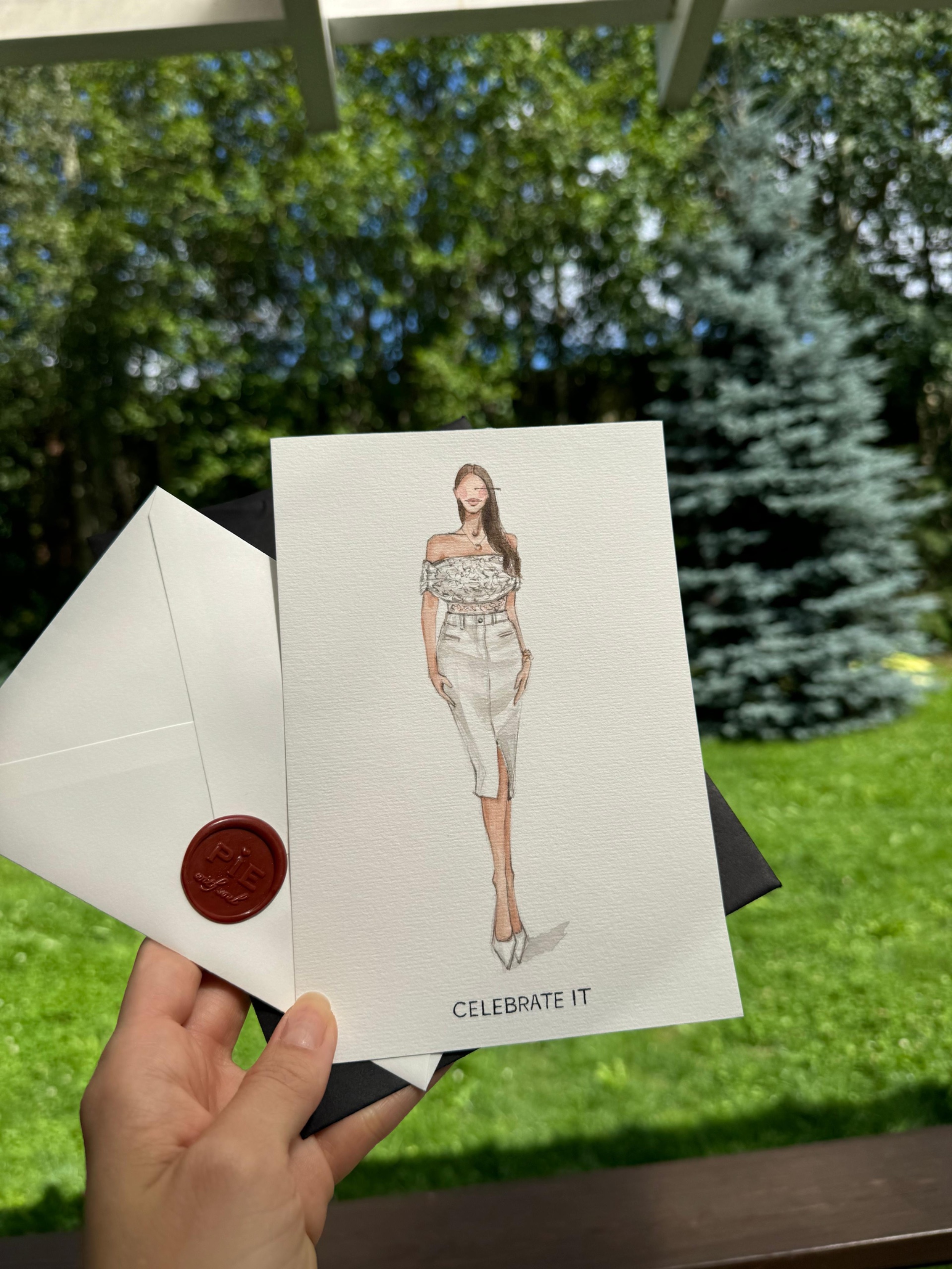 Фешн-скетчи на white party SELEBRATE IT