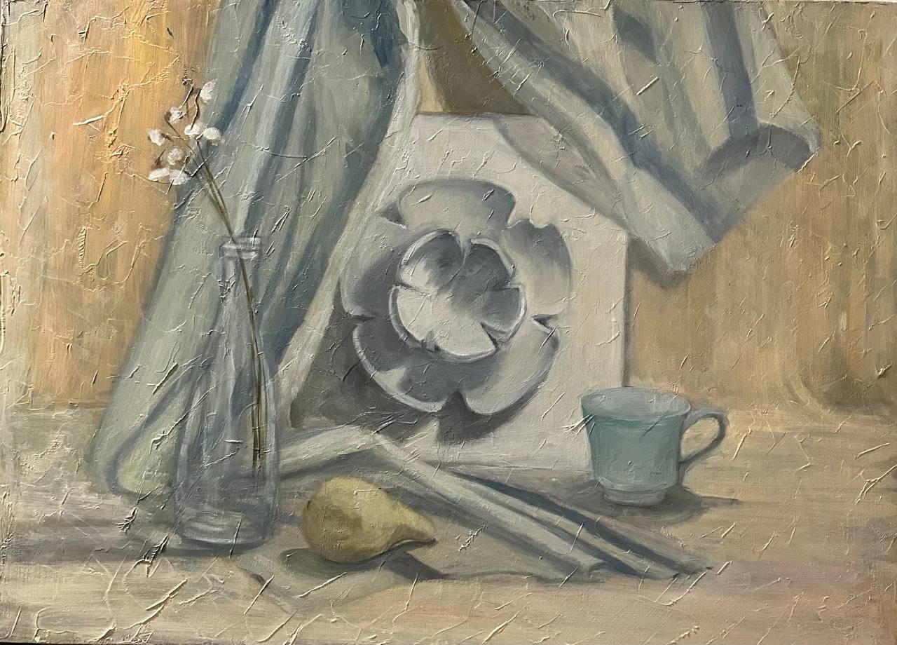 Натюрморт в технике гризайль