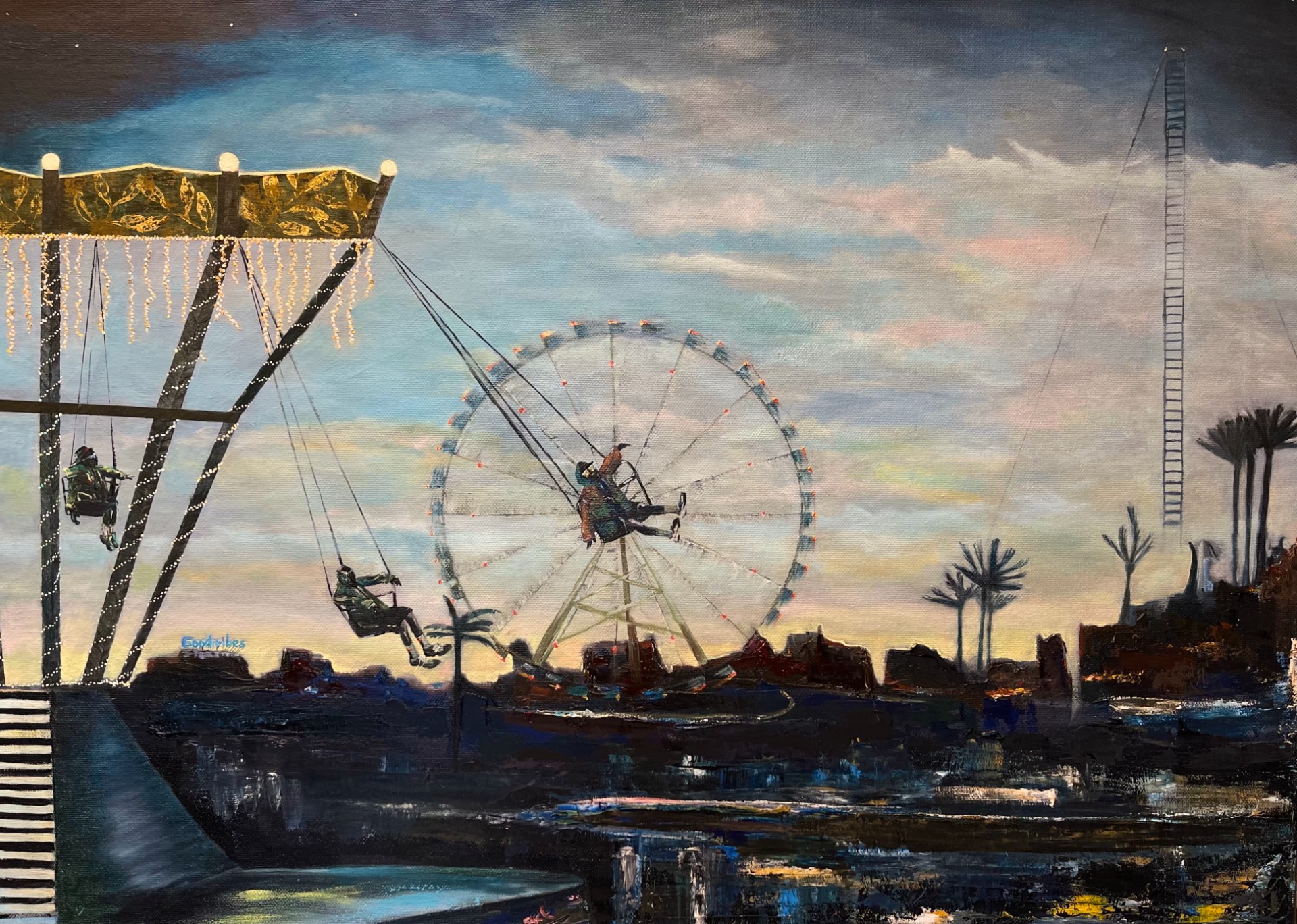 Полет на рассвете. "Flight at dawn"