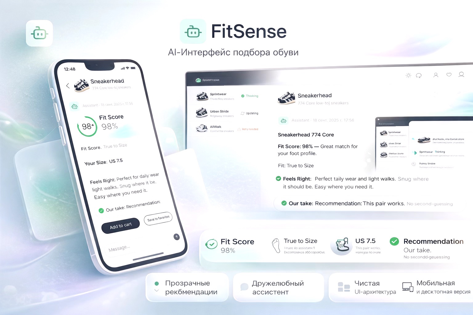 FitSense — AI-интерфейс персонального подбора обуви